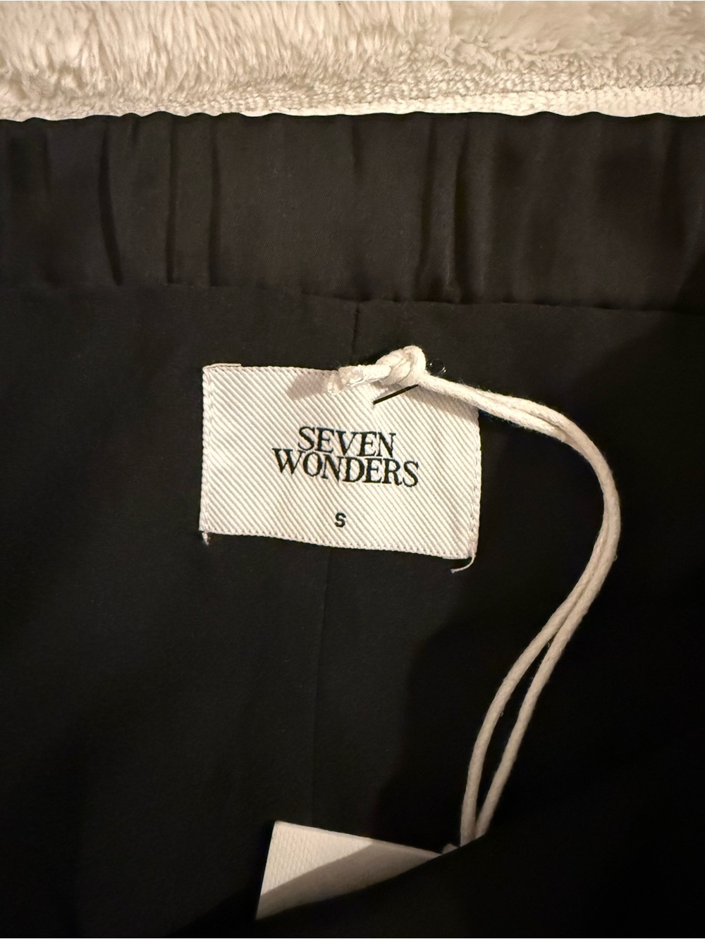 NWT Seven Wonders Wide Leg High Waist Turner Pant Black/Sand - Picture 13 of 16